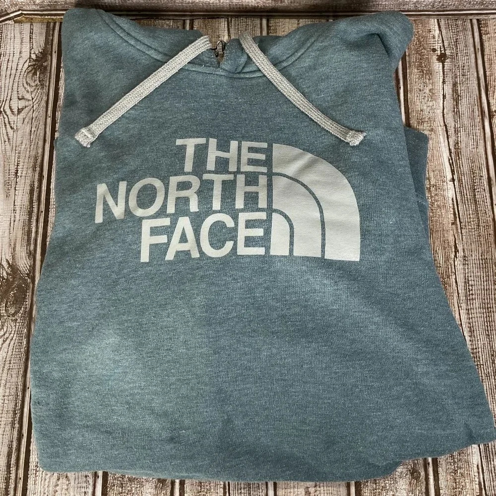 THE NORTH FACE Men's XL Hoodie Sweatshirt Pullover Logo Blue Gray Half Dome - Picture 3 of 5